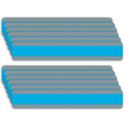Double Wide Sentence Strip Reading Guide, 1-1/4" x 7-1/4", Blue, 12 Per Pack, 2 Packs - Loomini