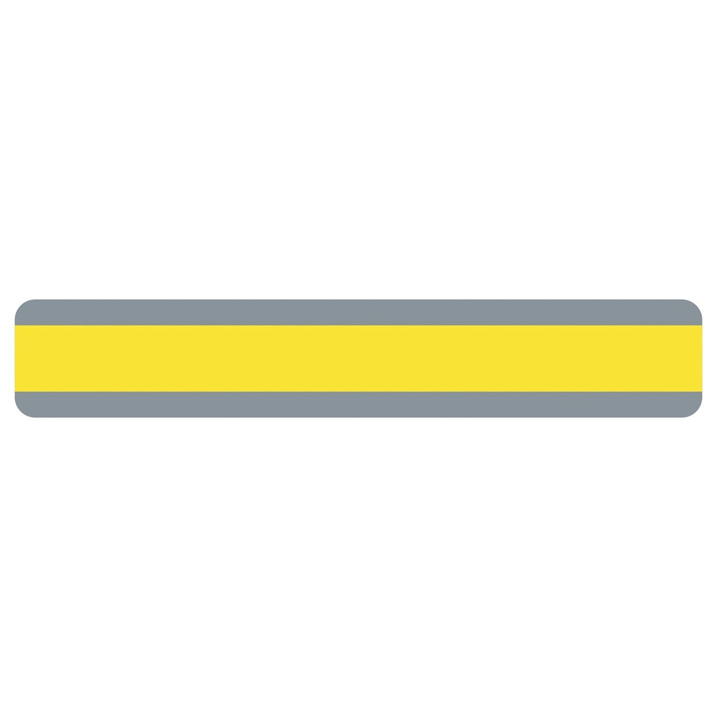 Double Wide Sentence Strip Reading Guide, 1-1/4" x 7-1/4", Yellow, Pack of 24 - Loomini