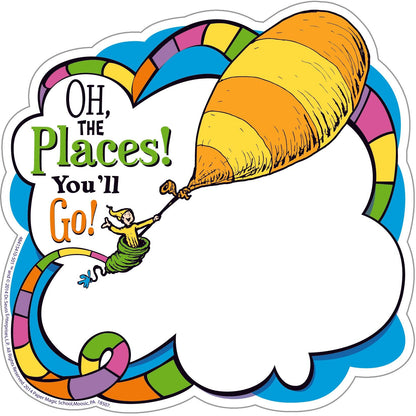 Dr. Seuss™ Oh The Places Paper Cut Outs, 36 Per Pack, 3 Packs - Loomini