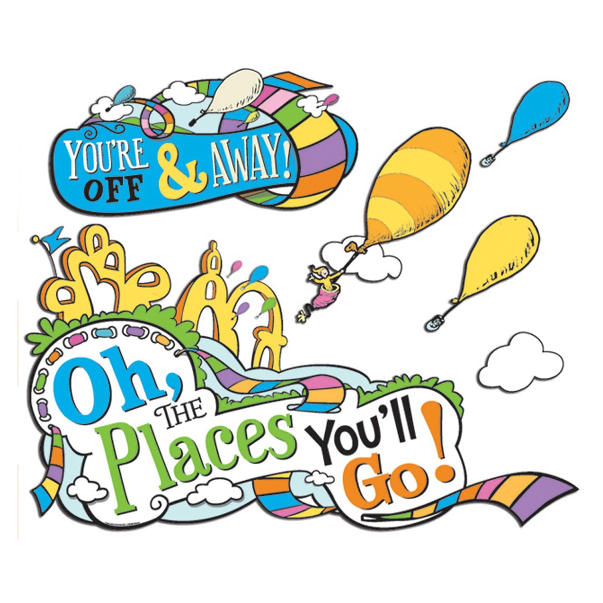 Dr. Seuss™ Oh The Places You'll Go Bulletin Board Set - Loomini