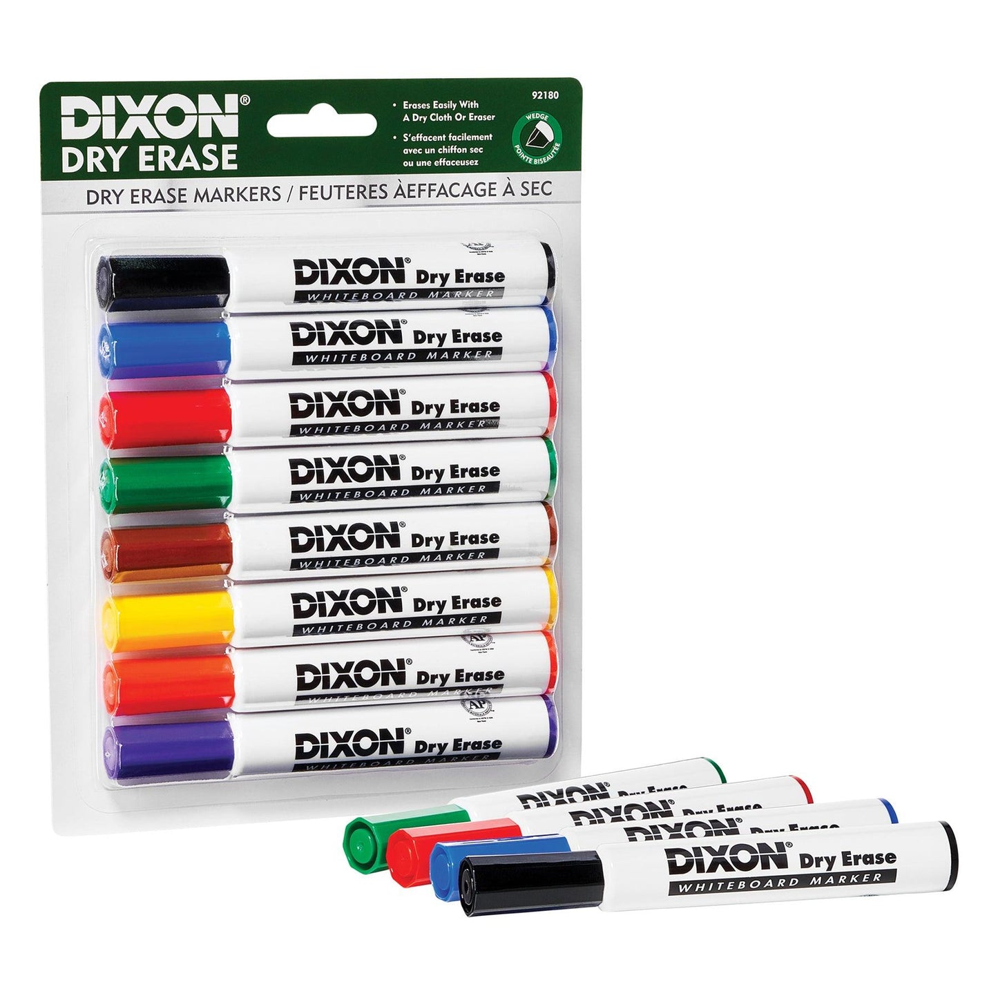 Dry Erase Markers Wedge Tip, 8 Colors Per Set, 2 Sets - Loomini