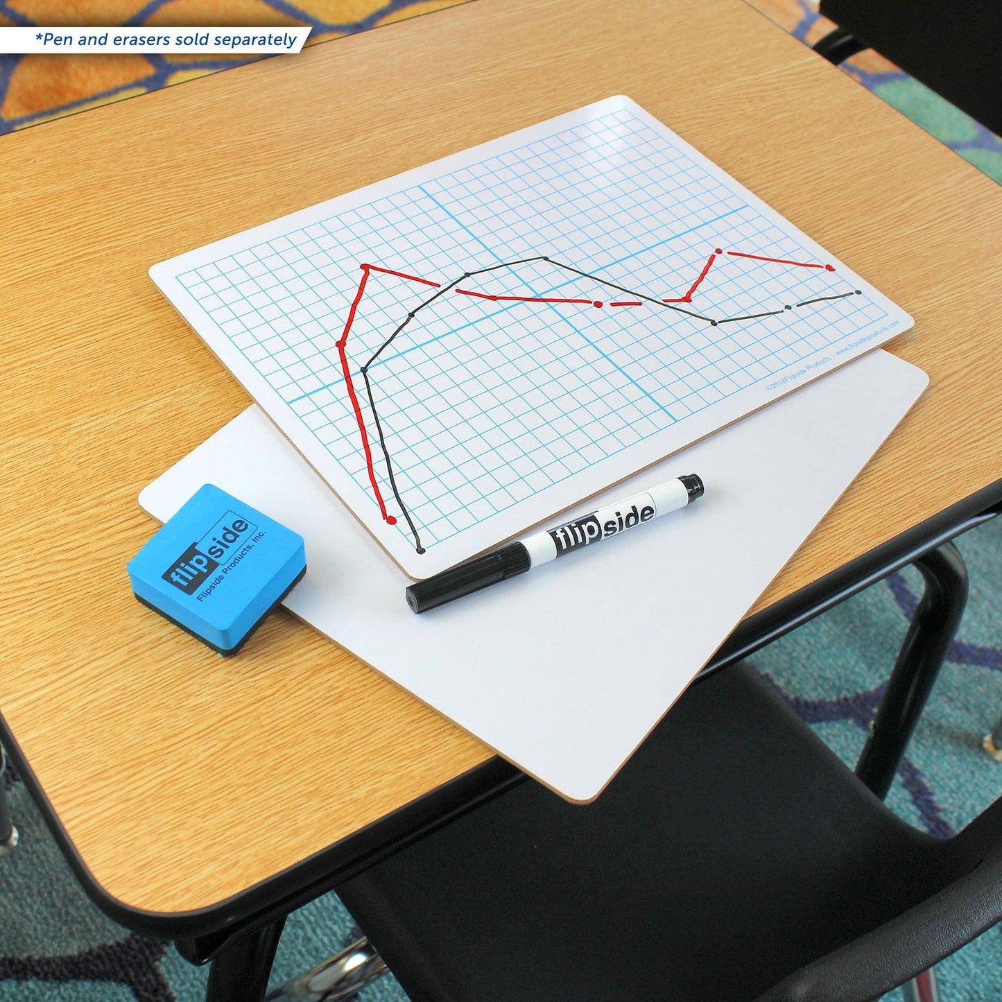 Dry Erase XY Axis/Dry Erase, Two Sided, 9 x 12, Class Pack of 24 - Loomini