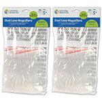 Dual Lens Magnifiers, 10 Per Pack, 2 Packs - Loomini