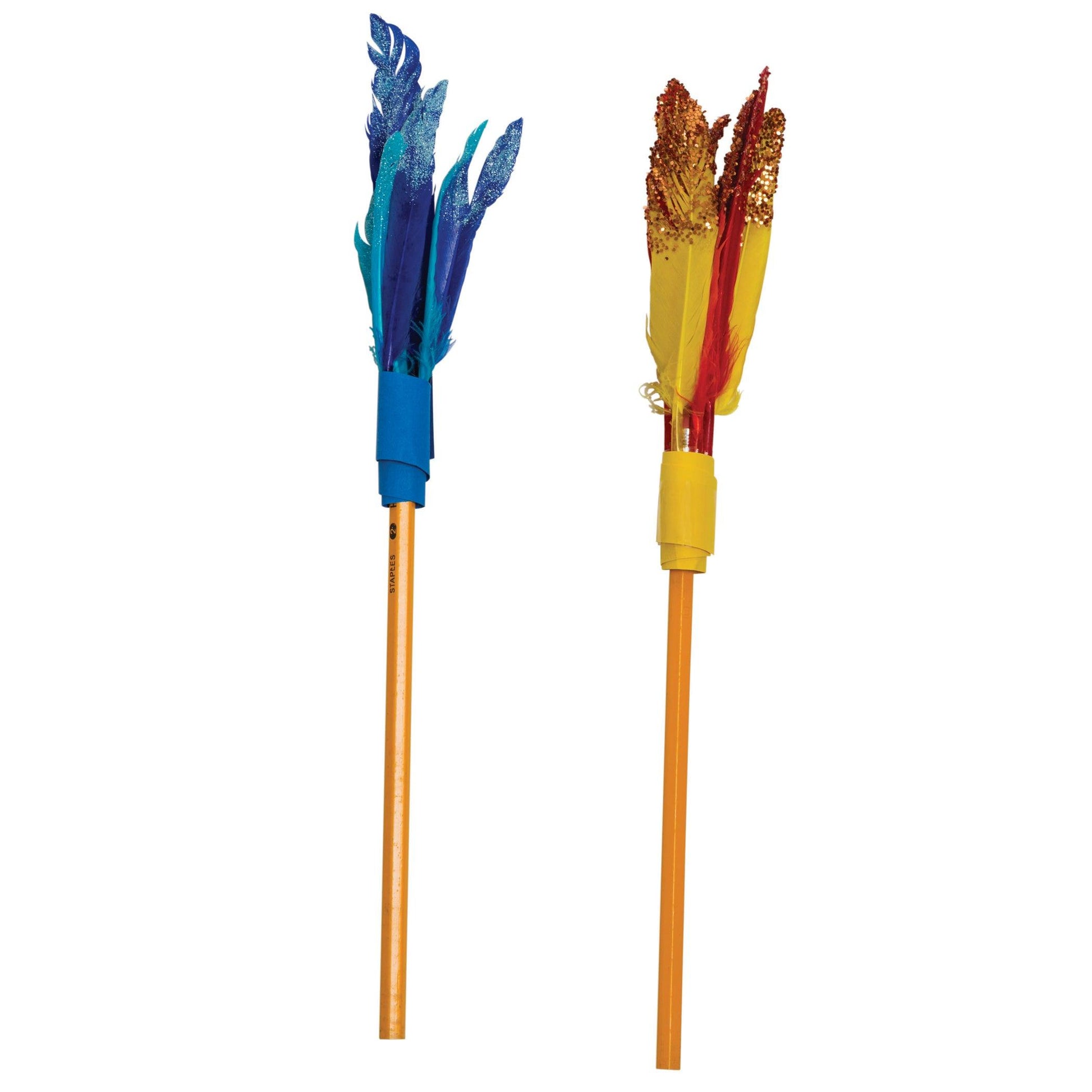 Duck Quills, Assorted Colors, 3" to 5", 14 grams Per Pack, 6 Packs - Loomini