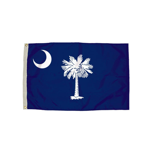 Durawavez Nylon Outdoor Flag with Heading & Grommets, South Carolina, 3ft x 5ft - Loomini