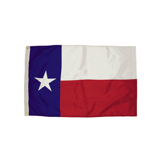 Durawavez Nylon Outdoor Flag with Heading & Grommets, Texas, 3ft x 5ft - Loomini