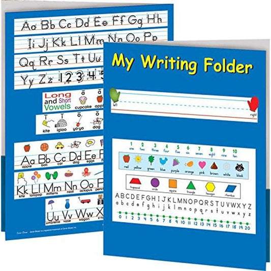 My Writing Folder - Zaner-Bloser - 12 Folders - 9" by 12" - Laminated