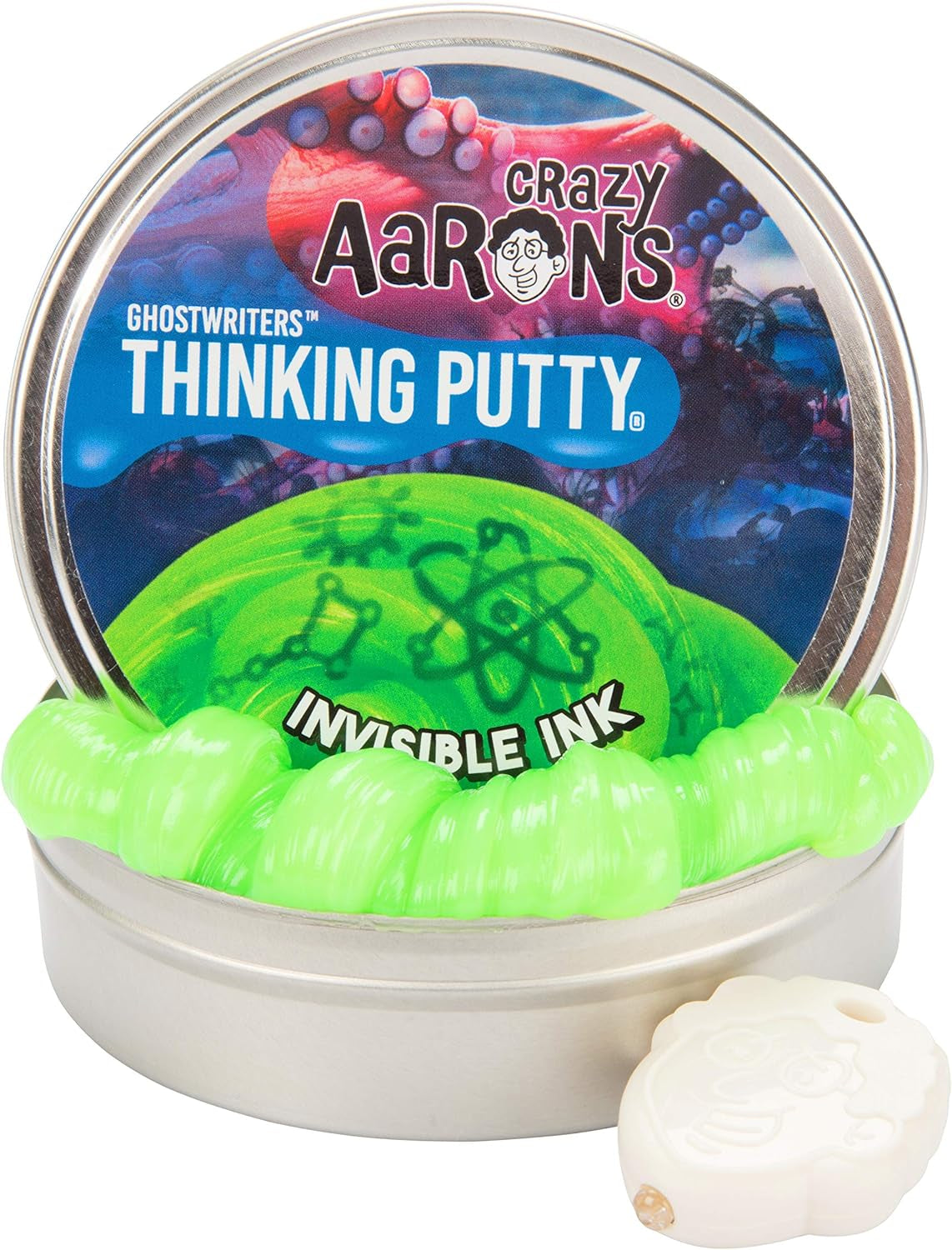 Thinking Putty 4" Tin - Cosmic Star Dust - Multi-Color Sparkle Glow Putty, Soft Texture - Never Dries Out