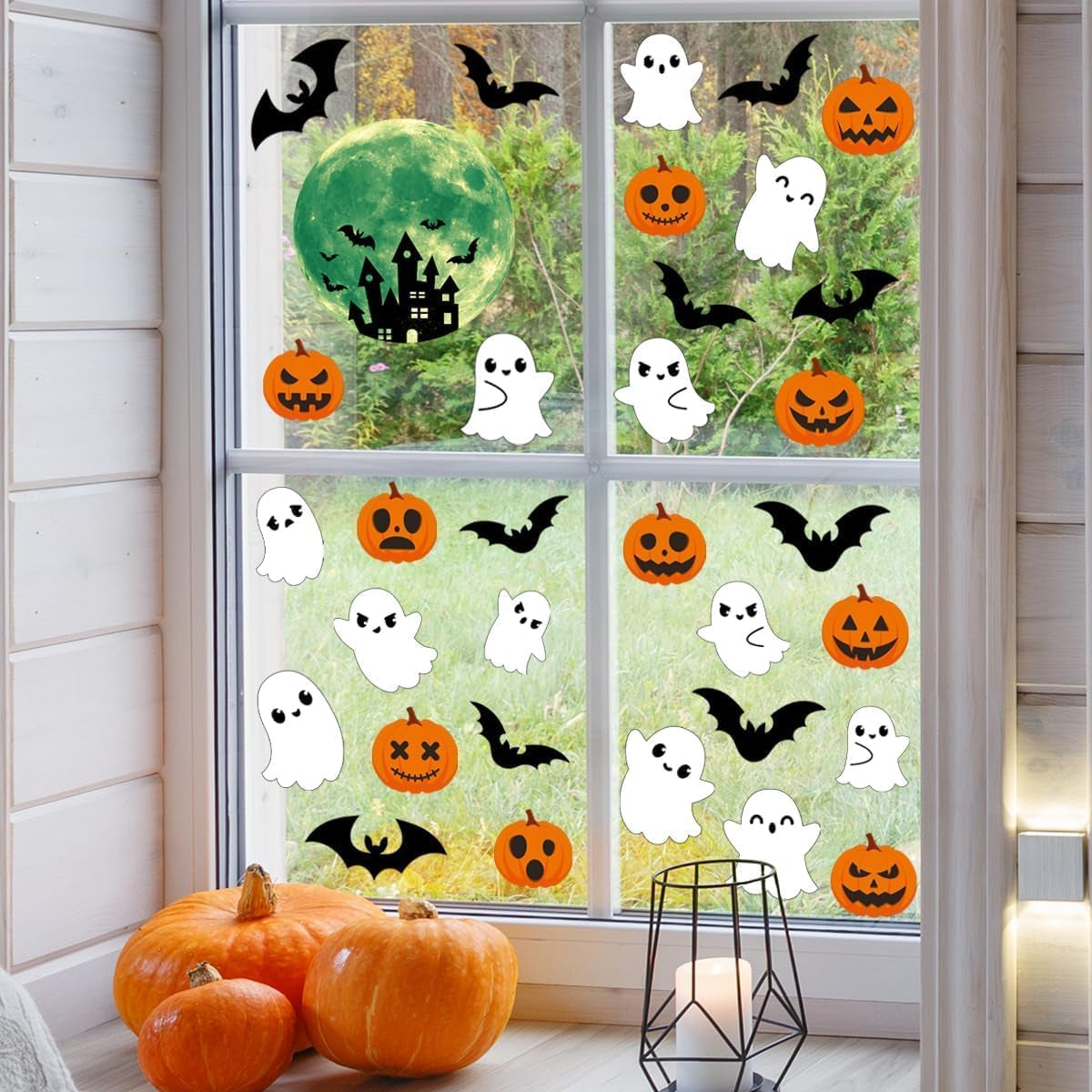 3 Sheets Glow in the Dark Halloween Bat Decals Luminous Halloween Bat Stickers Removable Bat Wall Decor Glowing Window Clings for Scary Halloween Theme Party Decorations