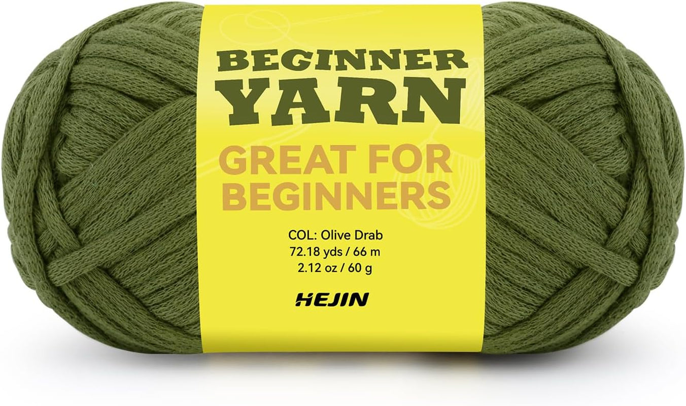 60G Black Yarn for Crocheting and Knitting;66M (72Yds) Cotton Yarn for Beginners with Easy-To-See Stitches;Worsted-Weight Medium #4;Cotton-Nylon Blend Yarn for Beginners Crochet Kit Making