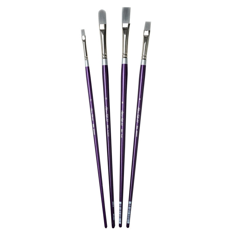 Silver Silk LH 4-Piece Brush Set