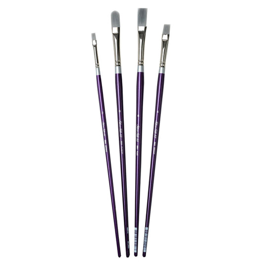 Silver Silk LH 4-Piece Brush Set