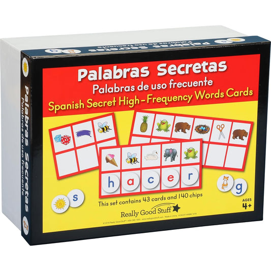Palabras Secretas: High-Frequency Spanish Word Flash Cards - Educational Game