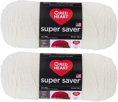 Bulk Buy:  Super Saver (2-Pack) (Cherry Red, 7 Oz Each Skein)