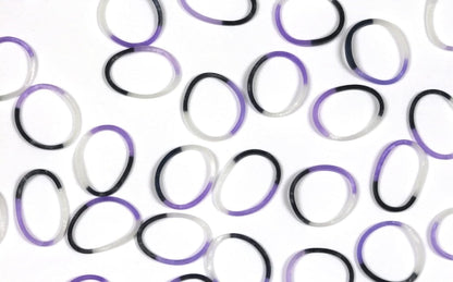 ® GLOW in the Dark Collection: Purple Potion Rubber Bands with 24 C-Clips (600 Count)