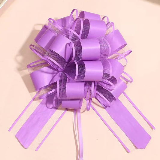 6 Pieces Gift Bow,Purple Gift Bow,6 Inches Christmas,Party Birthday Gift Wedding Ribbon Bows for Wrapping Boxes or Flower Decorations,Valentine'S Day Gift Decorations