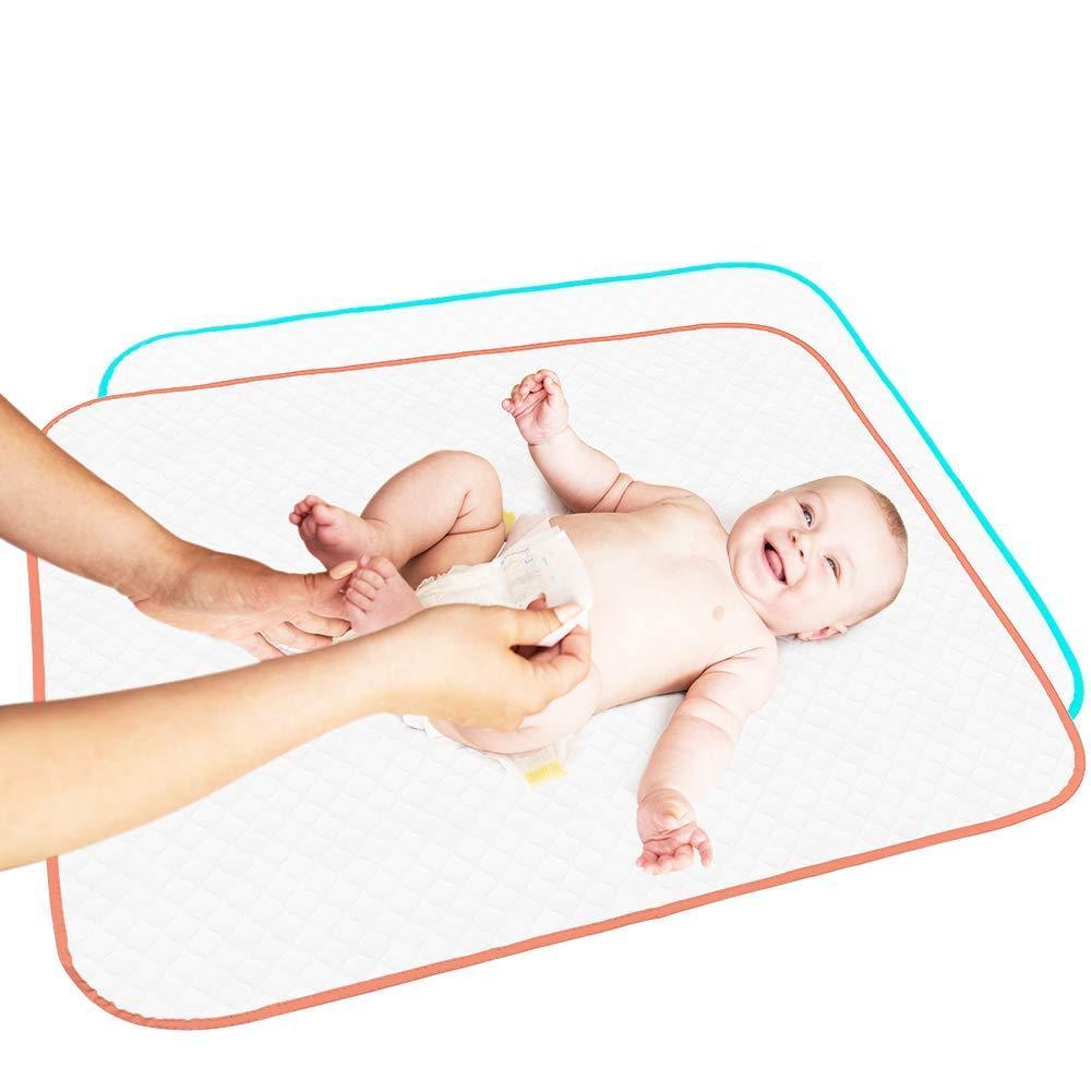 Portable Changing Pad Large Size 25.5”x31.5” Pack of 2   Vinyl Waterproof