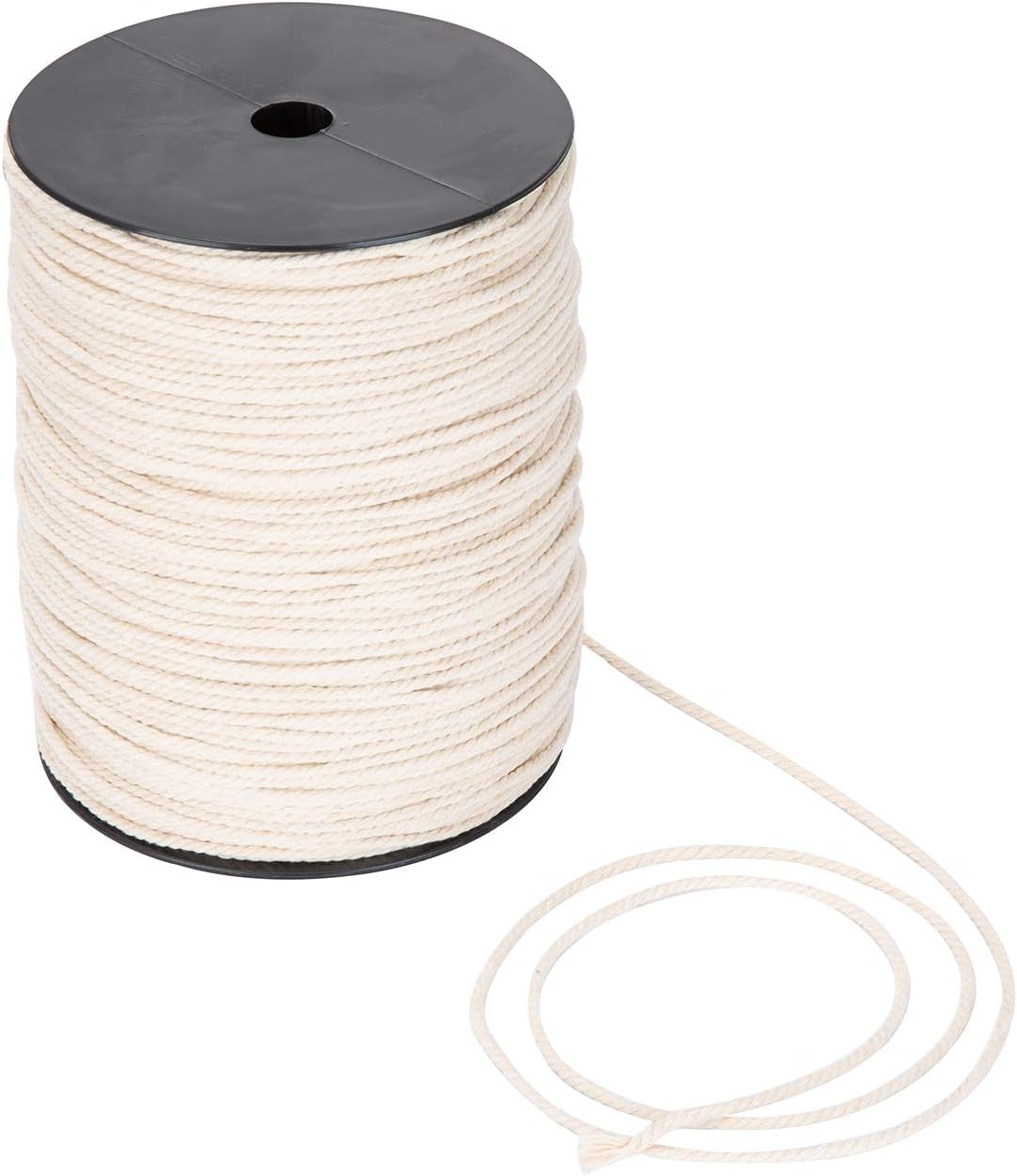 Macrame Cord 4Mm X 240Yd | 100% Natual Cotton Macrame Rope | 3 Strand Twisted Cotton Cord for Handmade Plant Hanger Wall Hanging Craft Making