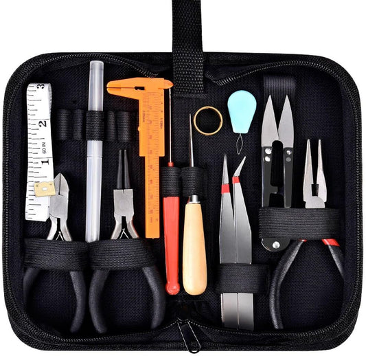 19Pcs Jewelry Making Tools Kit with Zipper Storage Case for Jewelry Crafting and Jewelry Repair by