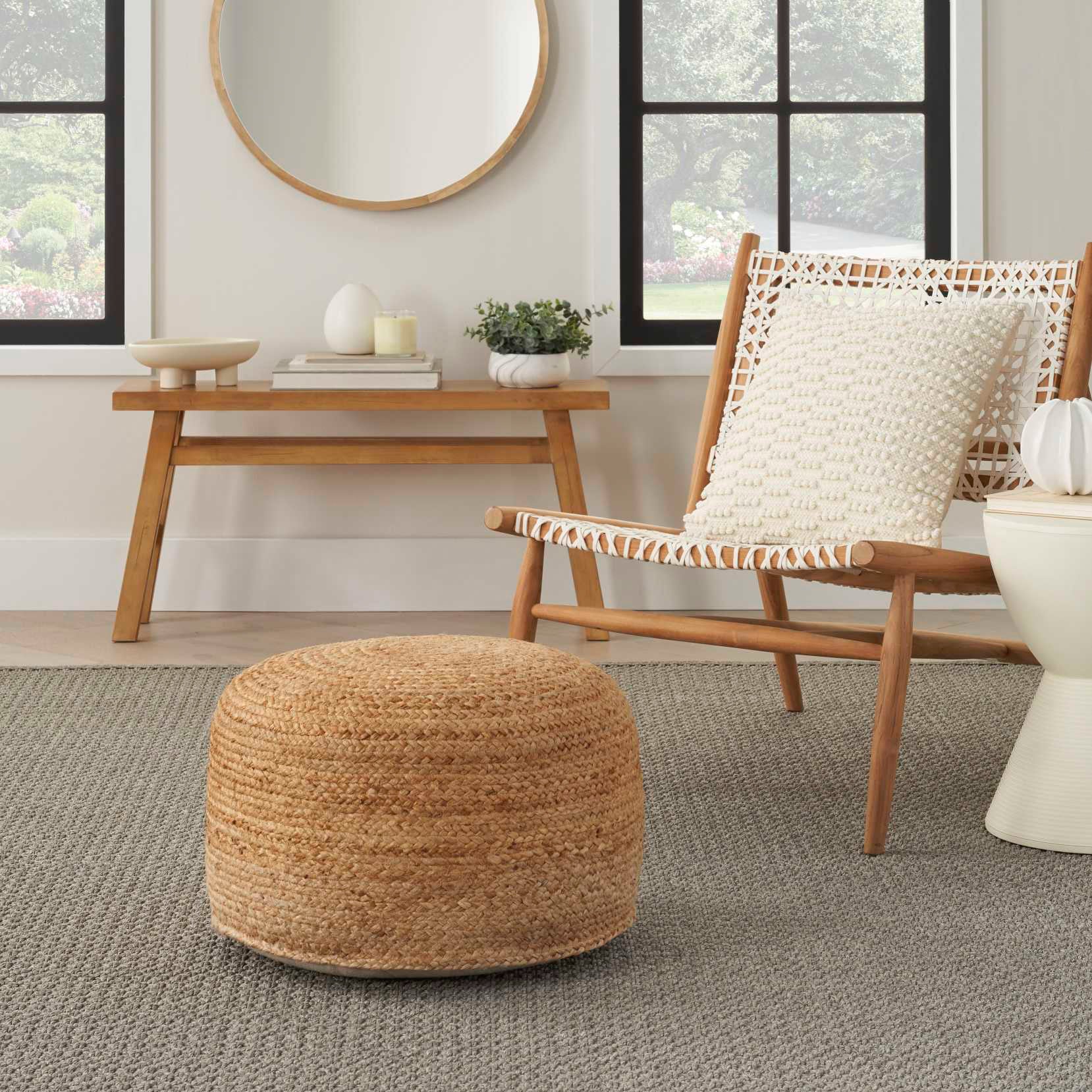 Jute Pouf