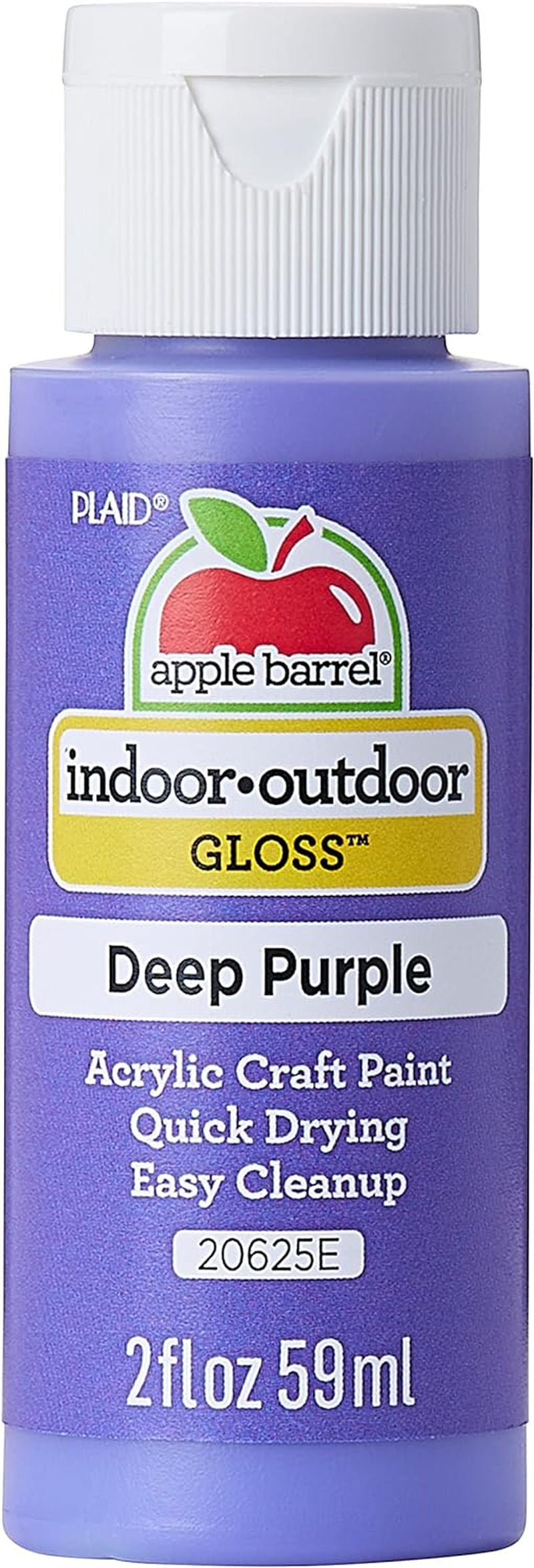 Gloss Acrylic Paint in Assorted Colors (2-Ounce), 20621 White