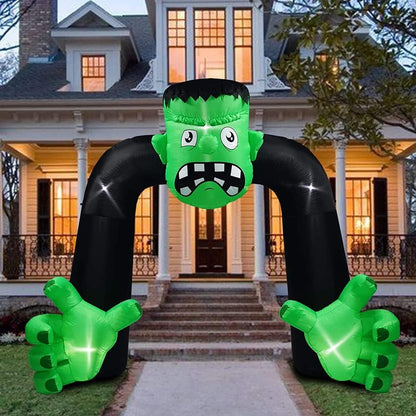 Amazingforless [4-10FT] Inflatable Halloween Animated Archway Blow-Up Yard Decorations with Bright LED Lights, Weather-Resistant Fabric, Halloween Inflatable Blow up Lawn Outdoor Decoration