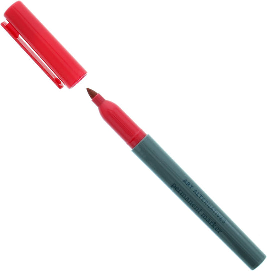 Permanent Marker, Fine, Red- 4.2Mm Felt Nib - Coloring, Drawing, Writing, Note-Taking