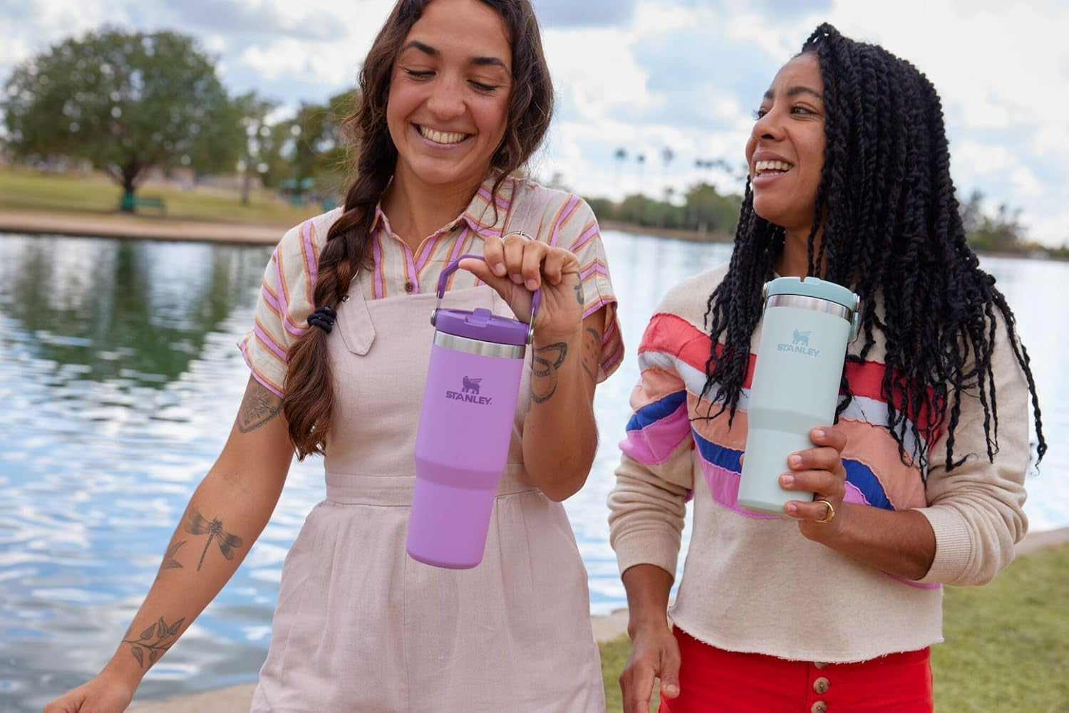 Stainless Steel Tumbler with Straw