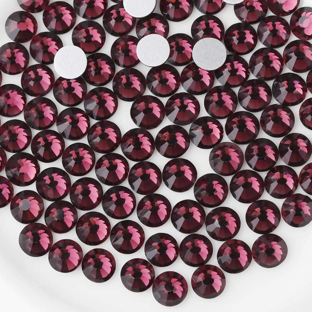 Flat Back Crystal Rhinestones round Gems, Black (4.6-4.8Mm) Ss20/1440Pcs