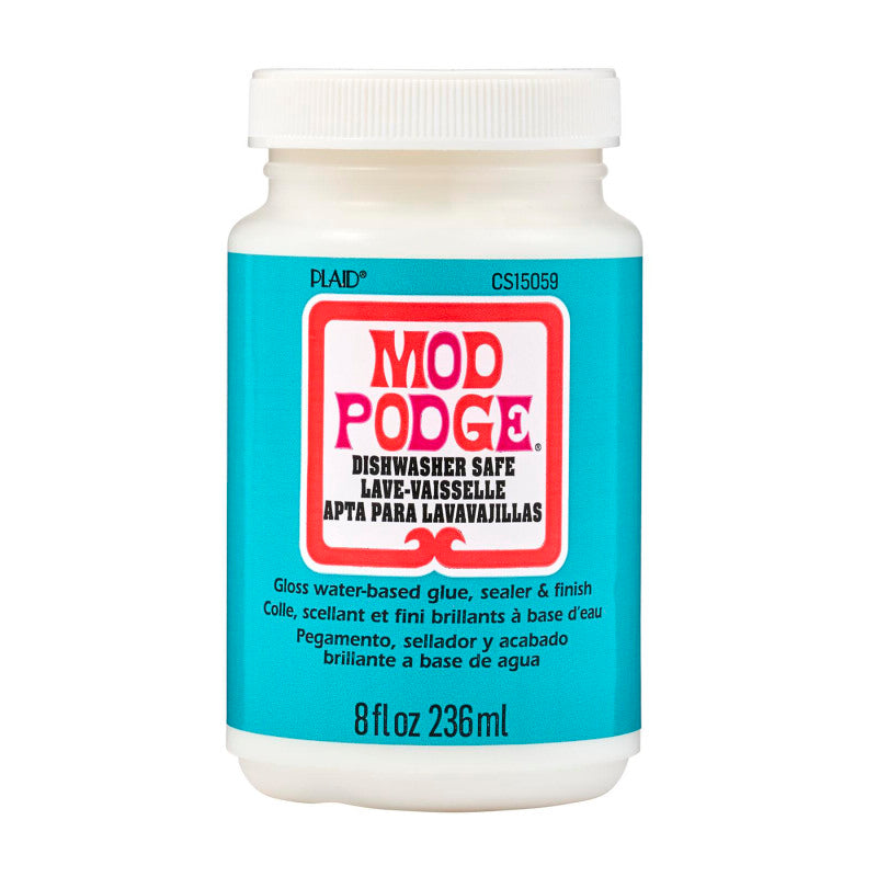 Decoupage Glue, Dishwasher Safe Gloss, 8oz.