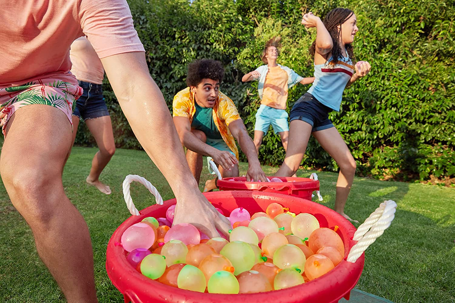 Tropical Party (3 Pack) by , 100+ Rapid-Filling Self-Sealing Tropical Colored Water Balloons for Outdoor Family, Friends, Children Summer Fun (3 Pack)