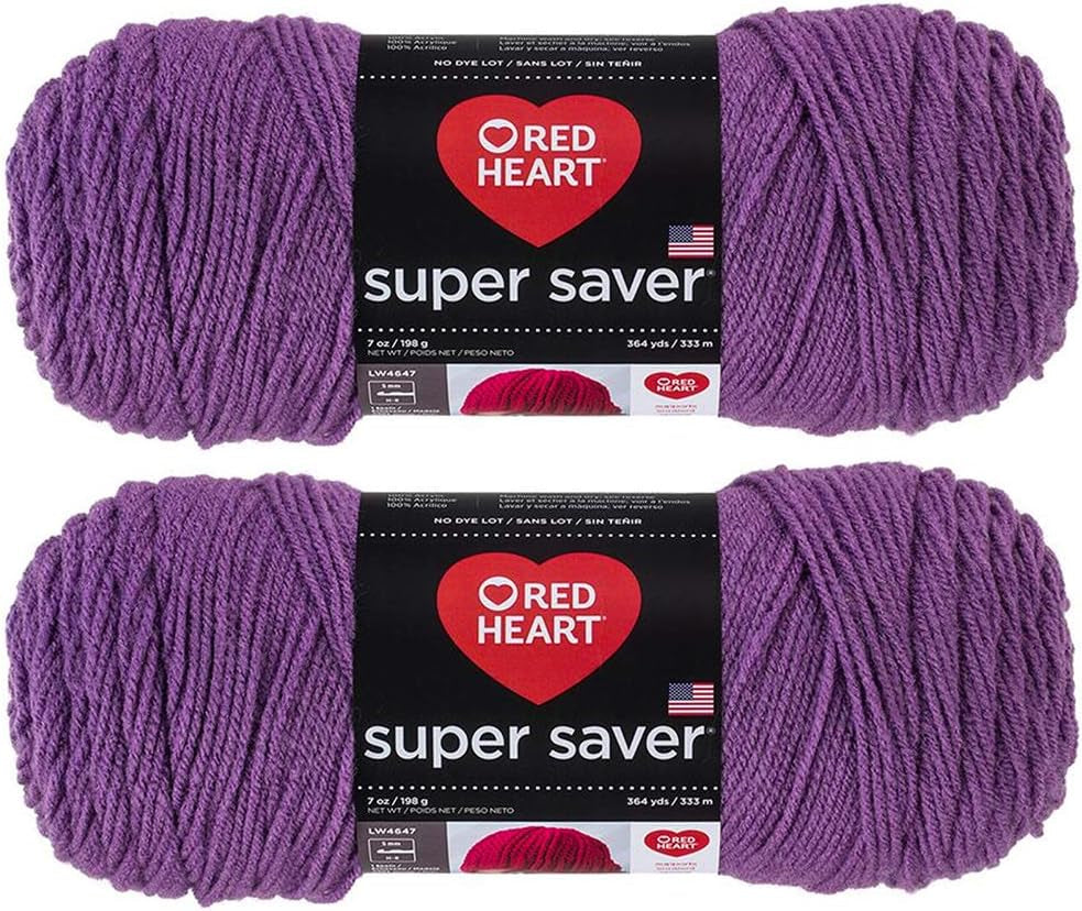 Bulk Buy:  Super Saver (2-Pack) (Cherry Red, 7 Oz Each Skein)