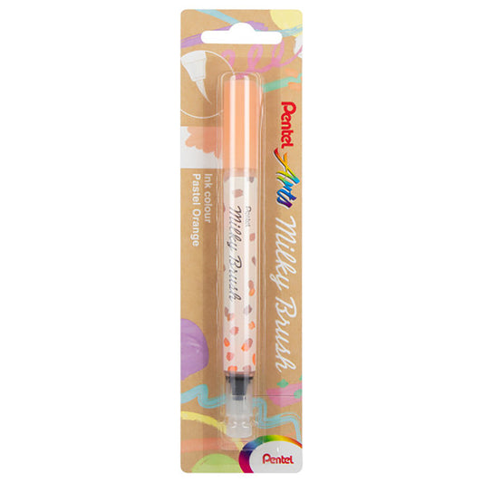 Milky Brush Pen, Pale Orange Ink, 1-Pack