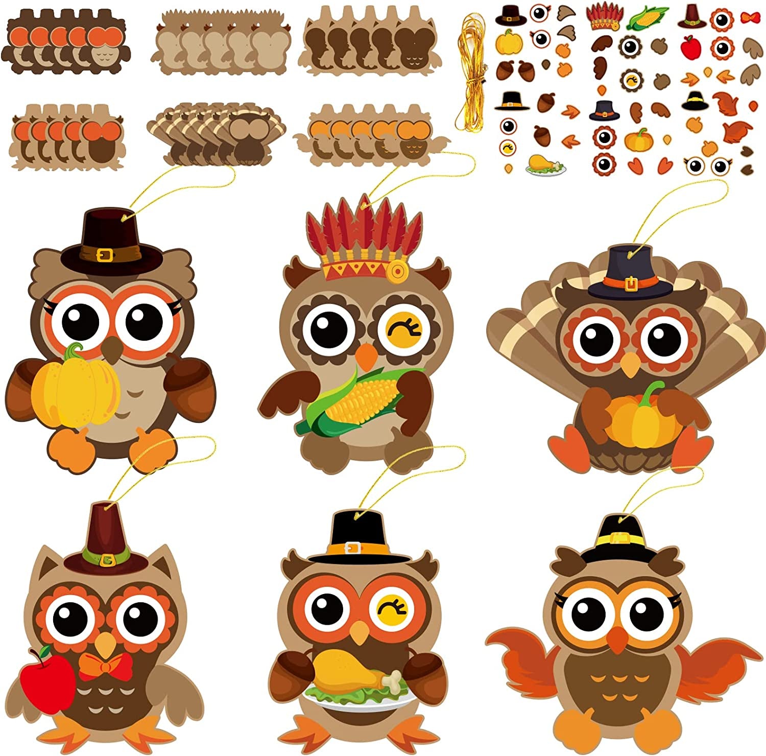 30 PCS First Day of School Craft Kits for Preschool Kids, Colorful Owl DIY Craft Back to School Crafts Bulk Owls Themed Bulletin Board Classroom Game Activities Party Favors