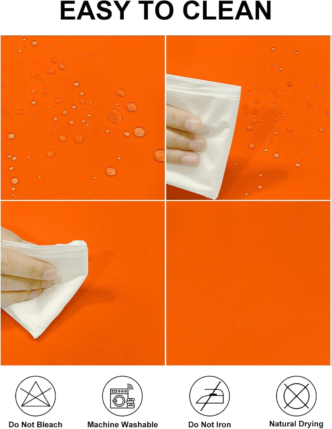 2 Pack Waterproof Rectangle Tablecloth, 60X84 Inch, Stain Resistant and Wrinkle Polyester Table Cloth, Fabric Table Cover for Kitchen Dining, Wedding, Party, Holiday Dinner-White