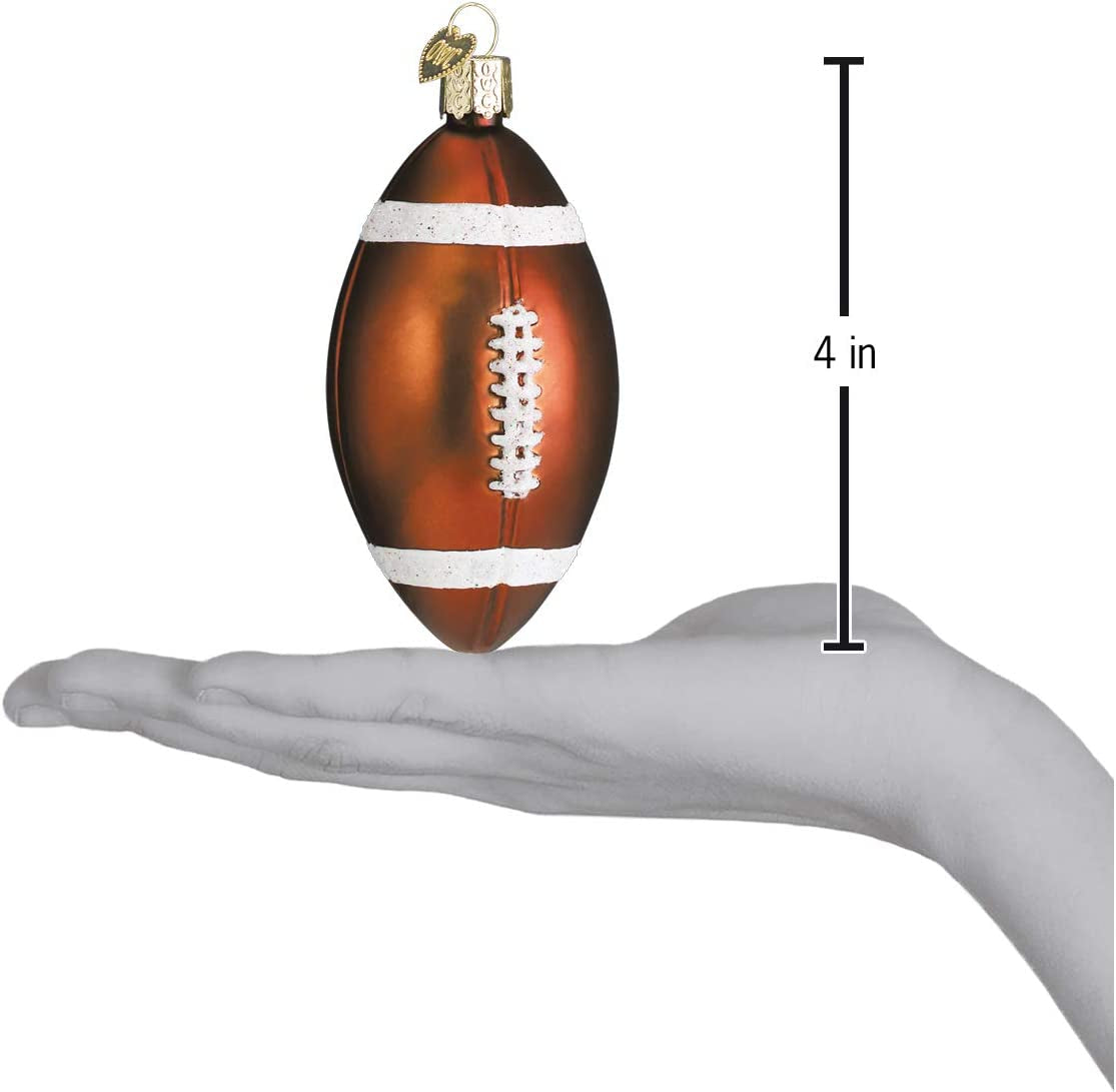 2020 Christmas Ornament Football Glass Blown Ornament for Christmas Tree