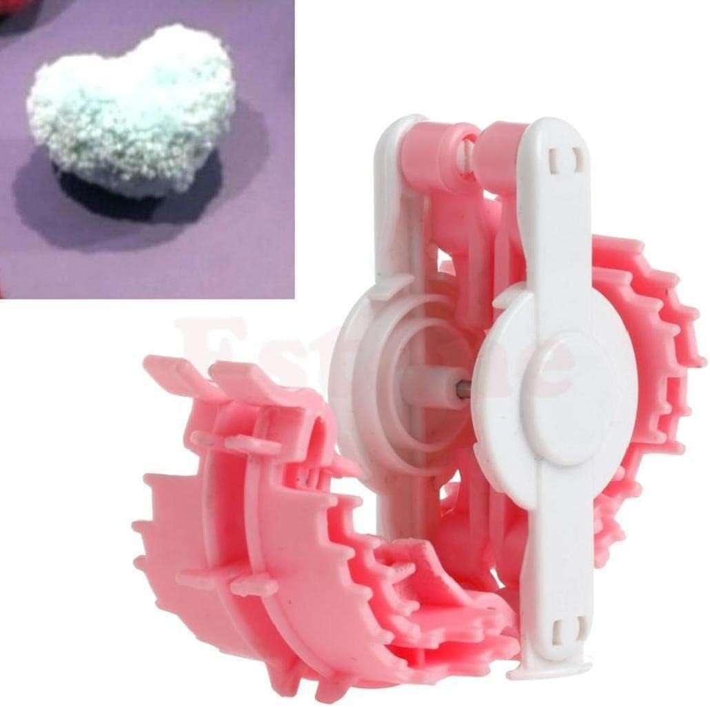 1Pc Heart Shape Pom Pom Maker Small Fluff Ball Weaver Knitting Craf Tool Sewing Accessories Household Beautiful Design