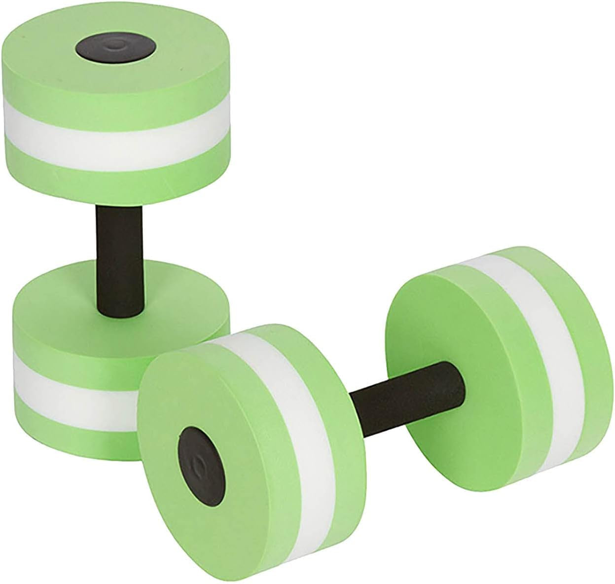 Aquatic Dumbbell Set, 2PCS Water Dumbells Pool Resistance Water Fitness Equipment Foam Dumbbell Water Aerobics Fitness Equipment for Weight Loss