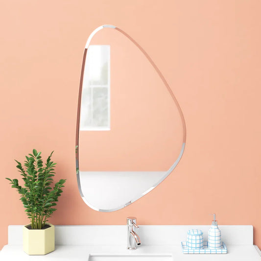 Deux Modern & Contemporary Beveled Frameless Accent Mirror