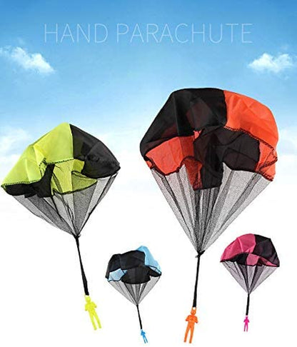 Parachute Toy, Tangle Free Throwing Toy Parachute, Outdoor Children'S Flying Toys, No Battery Nor Assembly Required (4 Pieces Set)
