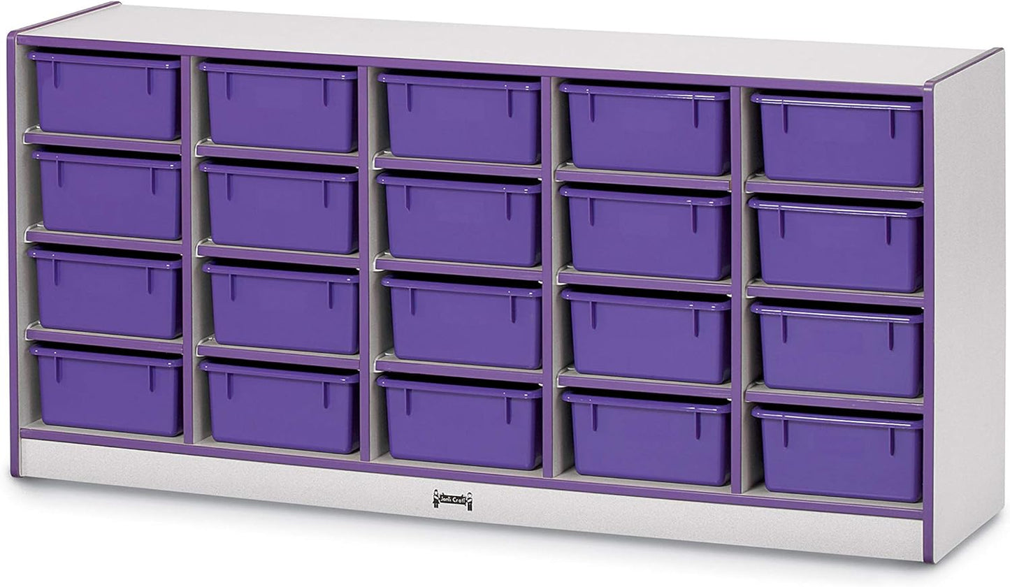 4020JCWW112 20 Tub Mobile Storage without Bins, Navy