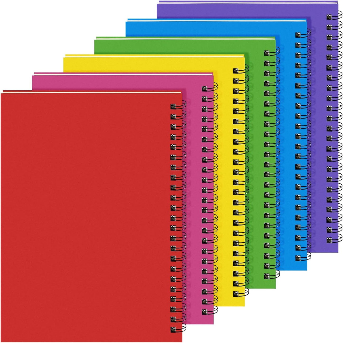 Spiral Notebook Bulk A5 College Ruled Journals Notebooks Lined 8.3 X 5.5 Inch Note Books Composition Writing Thick Paper Notebook for Office Business School Gifts Supplies(Multi Color, 18 Pcs)