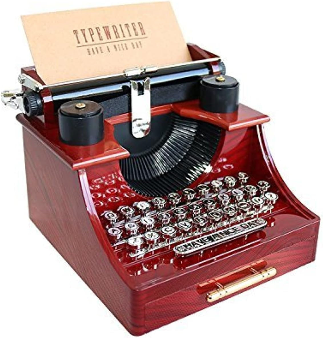 Vintage Typewriter Music Box for Home/Office/Study Room Décor Decoration