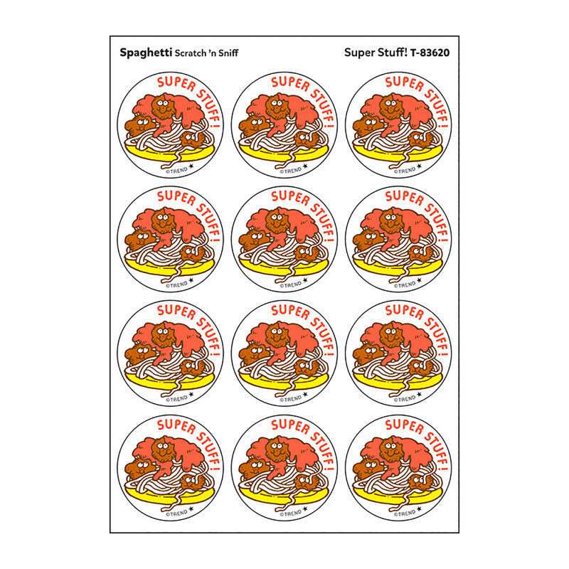 Super Stuff!/Spaghetti Scented Stickers, Pack of 24