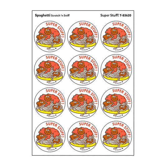 Super Stuff!/Spaghetti Scented Stickers, Pack of 24