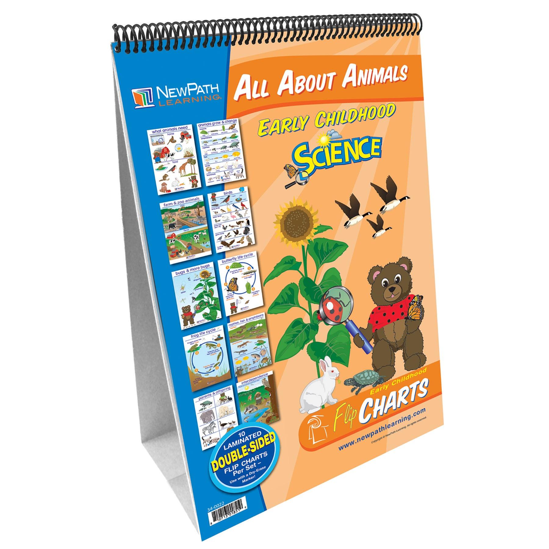 Early Childhood Science Readiness Flip Charts, All About Animals - Loomini