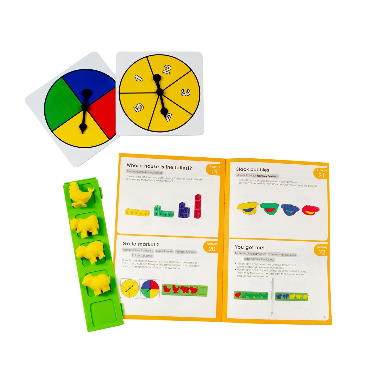 Early Math101 to go - Ages 3-4 - Number & Measurement - In Home Learning Kit for Kids - Homeschool Math Resources with 25+ Guided Activities - Loomini