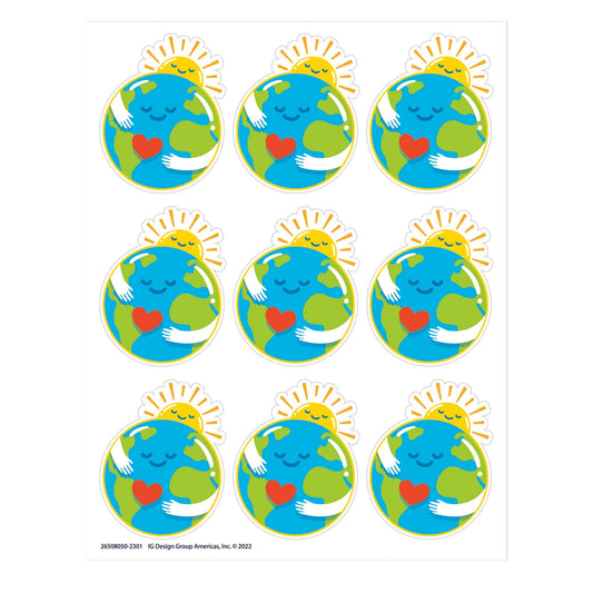 Earth Giant Stickers, 36 Per Pack, 12 Packs - Loomini