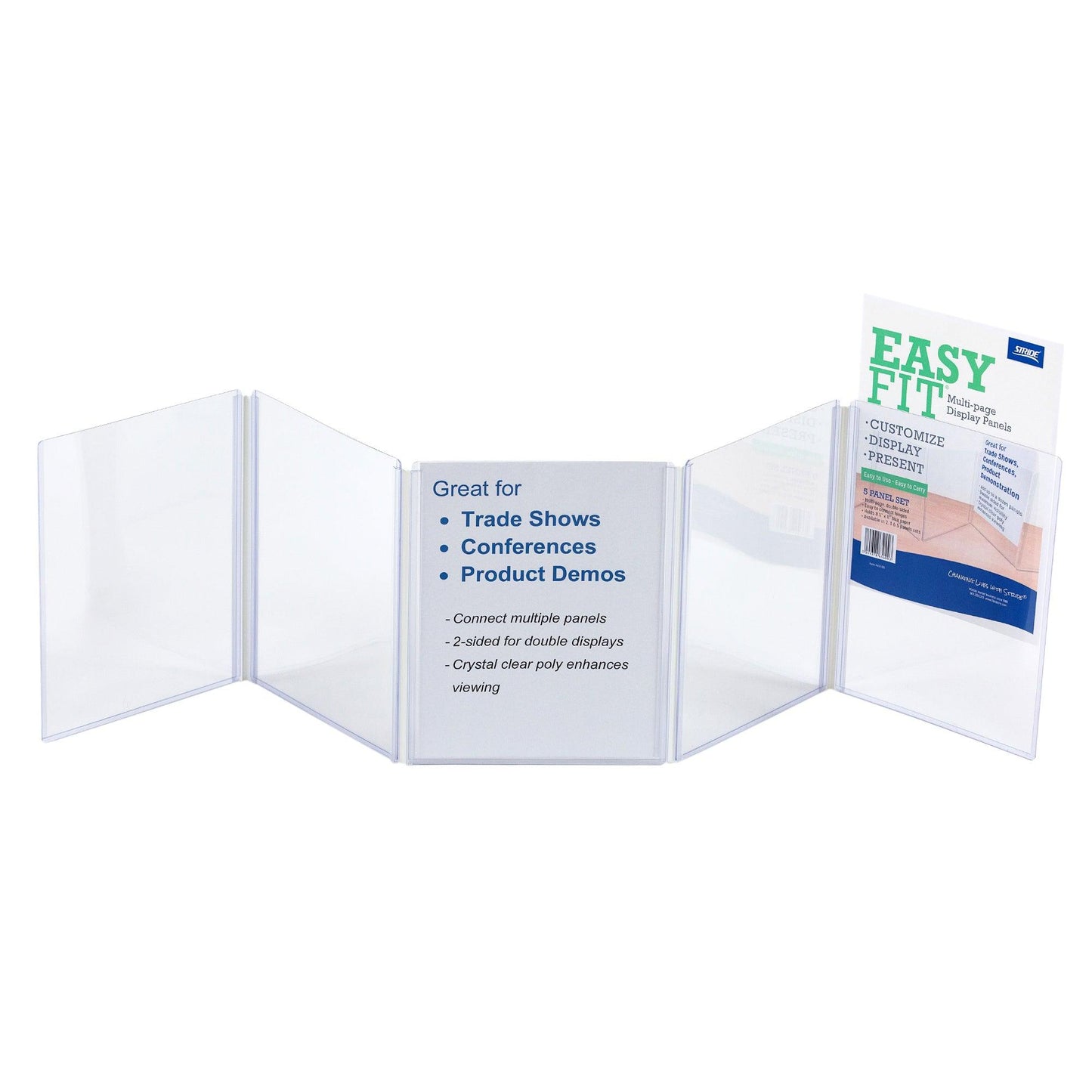 EasyFit® Multi-Page Clear Display, 5 Panels - Loomini