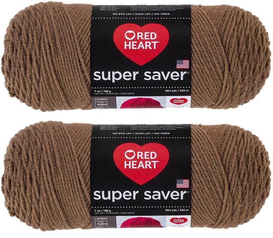 Bulk Buy:  Super Saver (2-Pack) (Cherry Red, 7 Oz Each Skein)